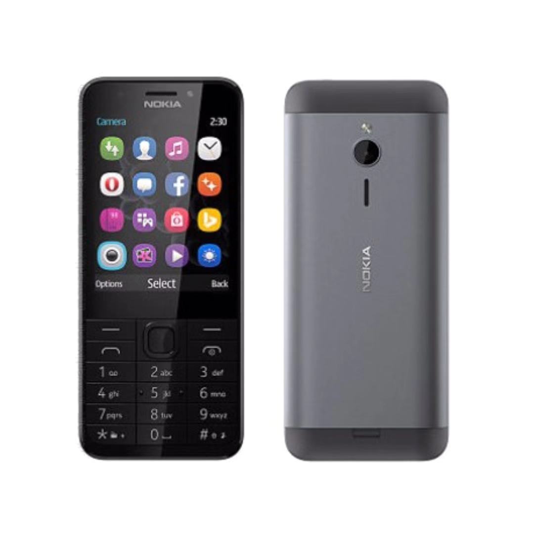 (BLACK)Nokia 230 IMPORT REFURBISHED (Ready Stock)